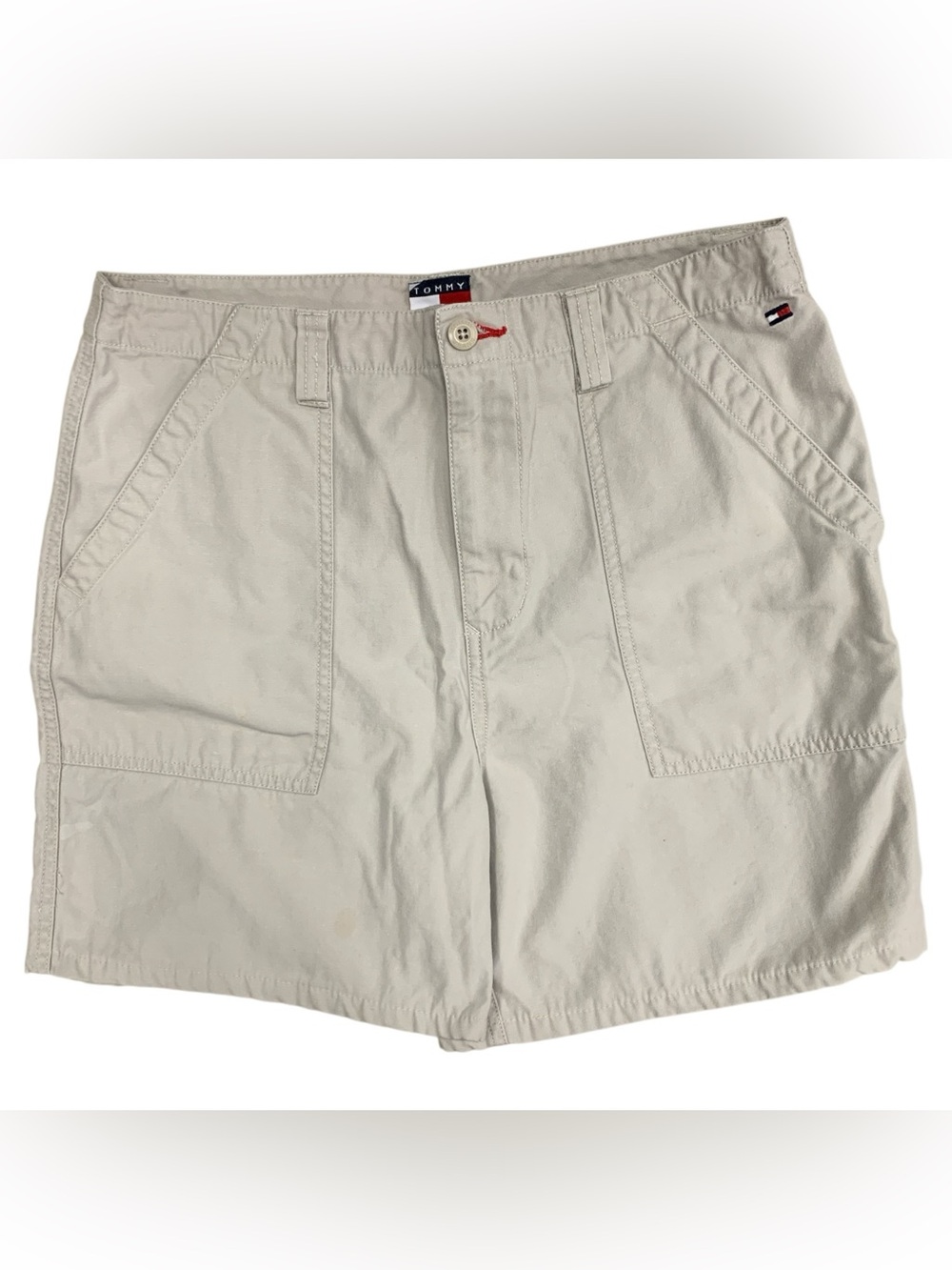 Tommy Hilfiger Light Beige Flat Front Shorts Size M